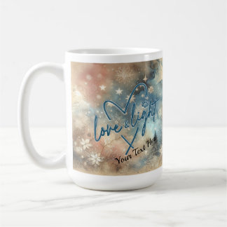 Caneca de Café do Hanukkah Amor & Luz
