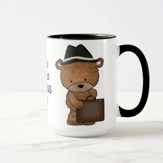 Caneca de café do homem de negócio do mundo a (Direita)