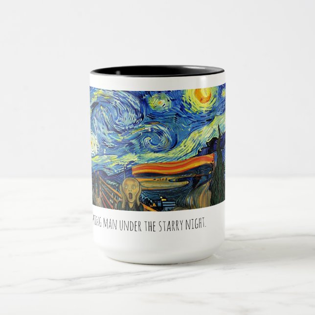 Caneca de café do homem estrelado. (Centro)