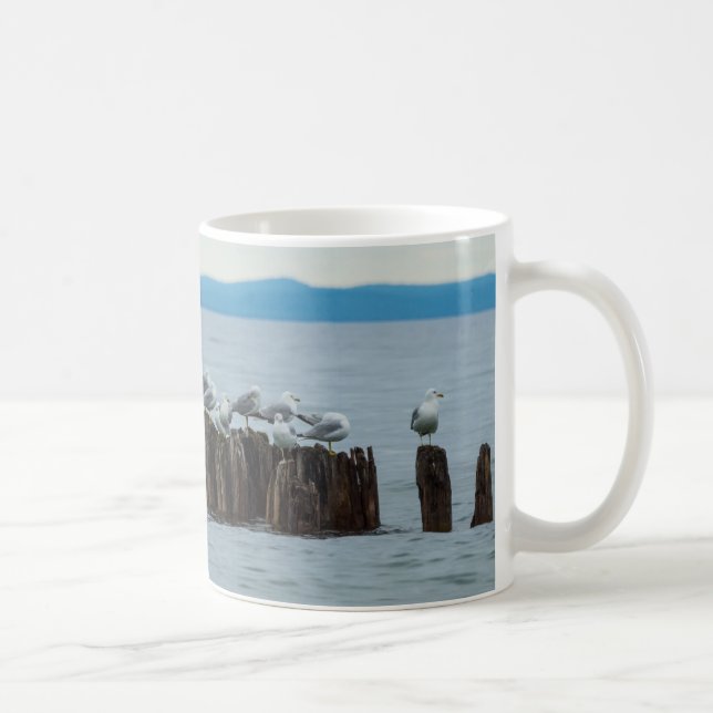 Caneca de Café do Intervalo da Gaivota (Direita)