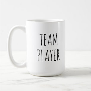 Caneca de café do jogador de equipa