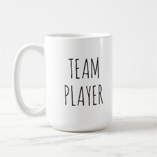 Caneca de café do jogador de equipa
