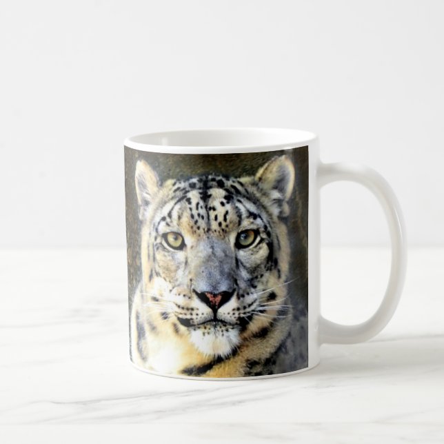 Caneca de café do leopardo de neve (Direita)