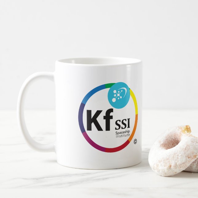 Caneca de café do logotipo de KFSSI (Com Donut)