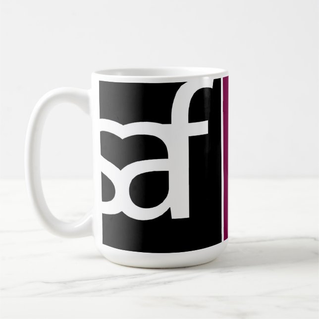 Caneca de café do logotipo do SAF (Esquerda)