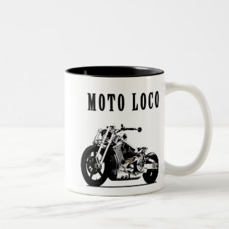 Caneca de café do louco de Moto