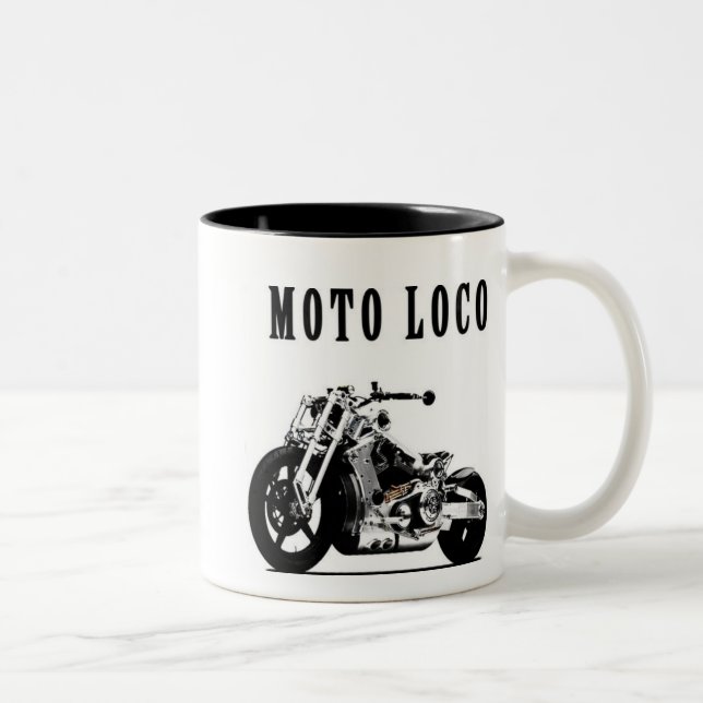 Caneca de café do louco de Moto (Direita)
