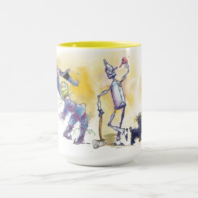 CANECA DE CAFÉ DO MÁGICO DE OZ com Dorothy e amigo (Centro)