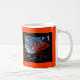 Caneca de café do mecânico de vôo