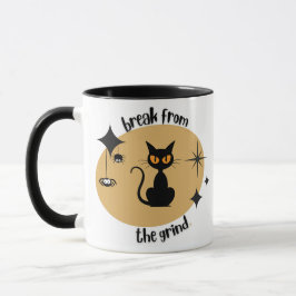 Caneca de Café do Meio do Século do Halloween