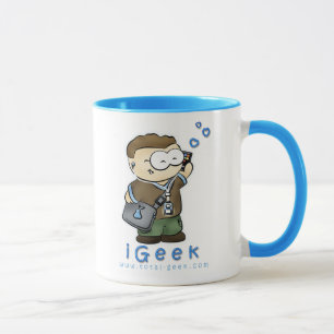 caneca de café do menino do iGeek