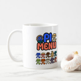 Caneca de Café do Menu Pi Divertido – Presente par