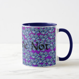 Caneca de café do miosótis