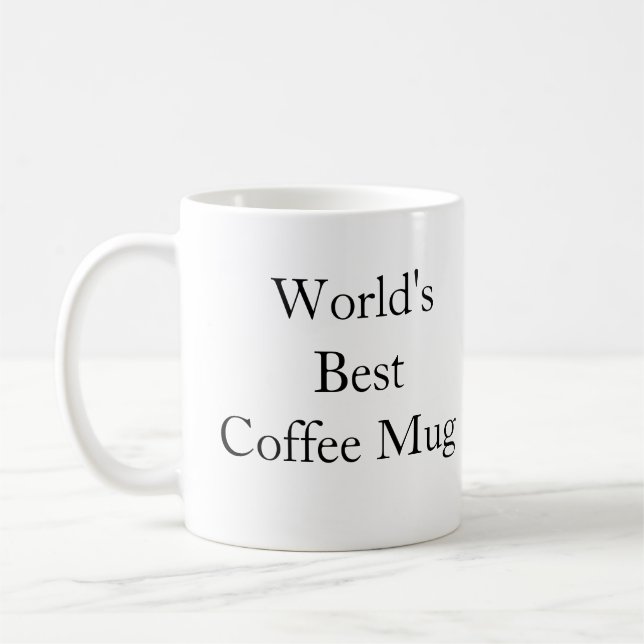 Caneca   de café do mundo a melhor (Esquerda)