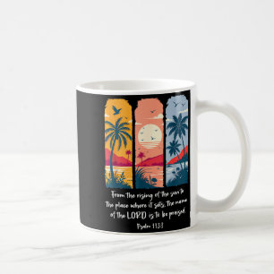 Caneca De Café Do nascer do sol ao lugar salmo
