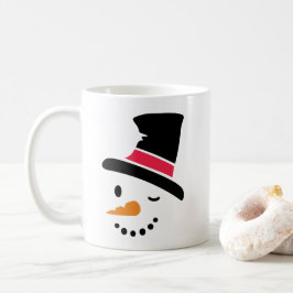 Caneca de café do Natal do boneco de neve
