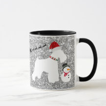 Caneca de café do Natal do Schnauzer