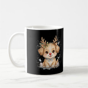 Caneca de Café do Natal Nariz Vermelho do Cachorri