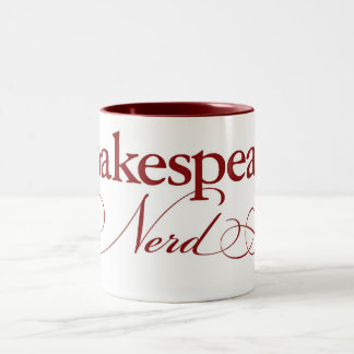 Caneca de café do nerd de Shakespeare