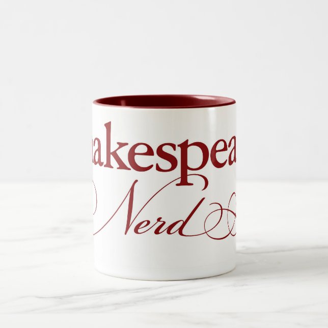 Caneca de café do nerd de Shakespeare (Centro)