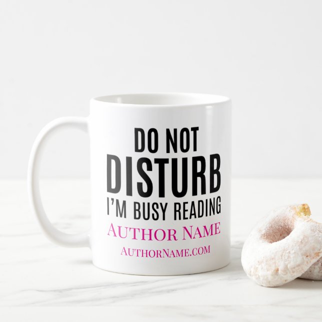 Caneca De Café Do Not Disturb I'm Reading (Com Donut)