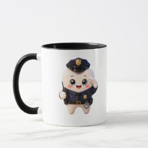 Caneca de Café do Oficial de Polícia Dentário Two-