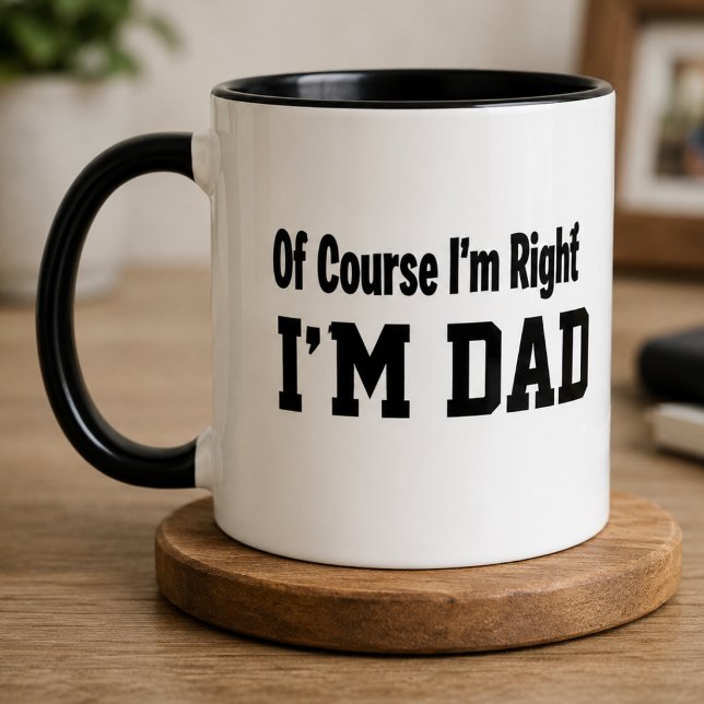 Caneca de Café do Pai Engraçada Claro que Estou Ce (Criador carregado)