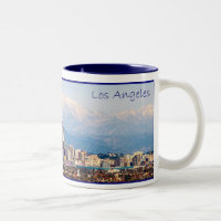 Caneca de café do panorama de Los Angeles