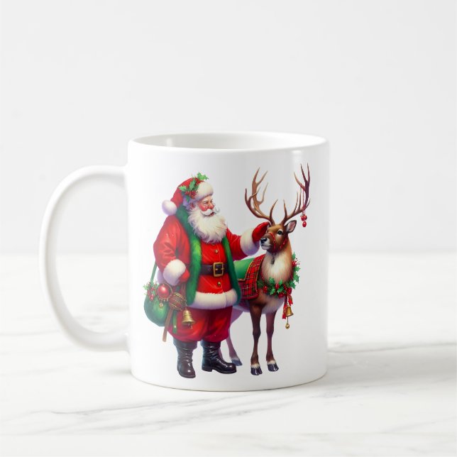 Caneca de Café do Papai Noel (Esquerda)