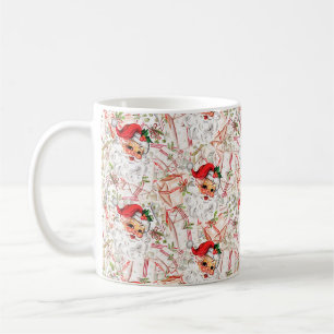 Caneca de café do Papai Noel Vintage