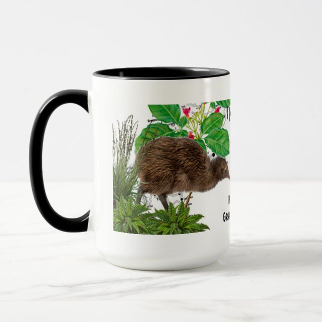 Caneca de Café do Pássaro Nativo da Nova Zelândia (Esquerda)