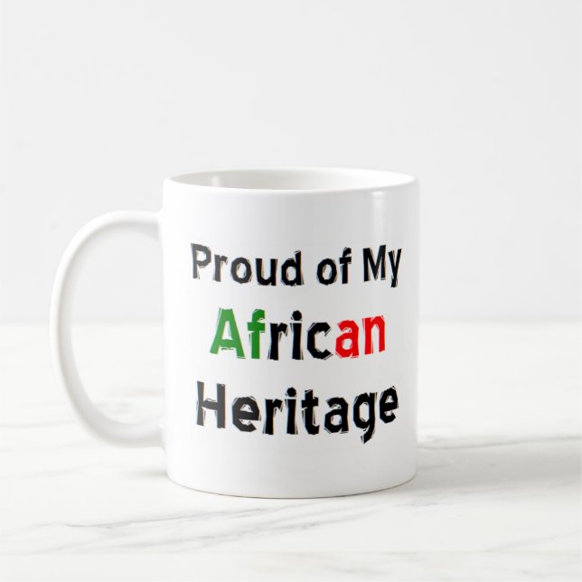 caneca de café do patrimônio africano (Esquerda)