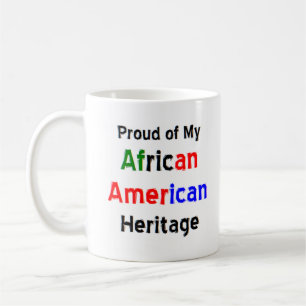 caneca de café do patrimônio africano americano