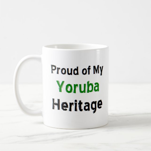 caneca de café do patrimônio da yoruba (Esquerda)
