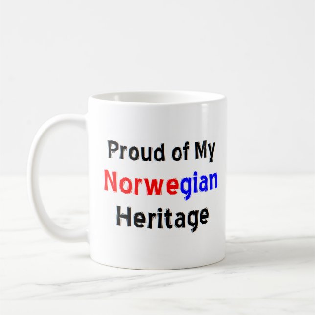 caneca de café do patrimônio norueguês (Esquerda)