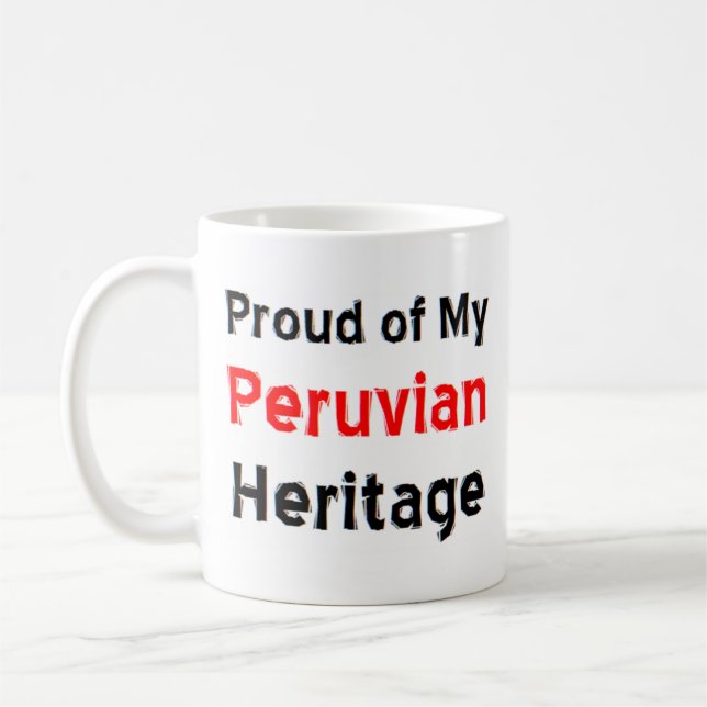caneca de café do patrimônio peruano (Esquerda)