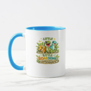 Caneca de Café do Pequeno Dinossauro Fofo e Rugido