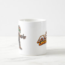 Caneca de Café do Personagem Robô Axel Futurista d