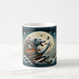 Caneca de Café do Pianista Canino Celestial