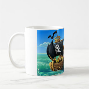 Caneca de Café do Pirata Danny Duck