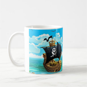 Caneca de Café do Pirata Danny Duck