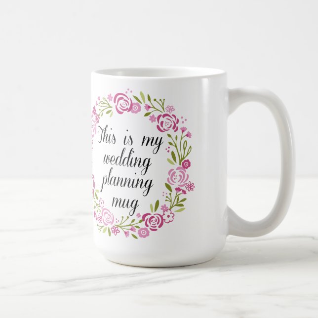 caneca de café do planeamento do casamento (Direita)