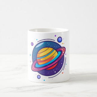 Caneca de Café do Planeta Saturno – Design Cósmico