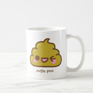 caneca de café do poo do cutie
