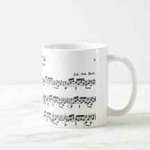 Caneca de café do prelúdio do alaúde de Bach