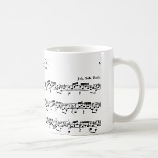 Caneca de café do prelúdio do alaúde de Bach