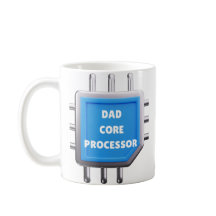 Caneca de café do processador principal do pai de