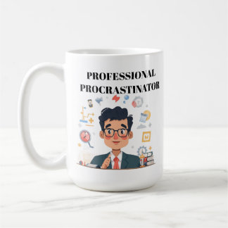 Caneca de Café do Procrastinador Profissional