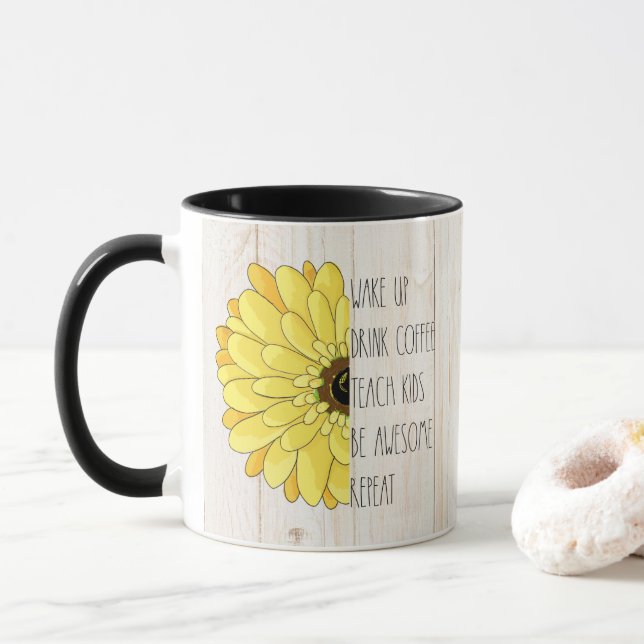 Caneca de café do professor (Com Donut)