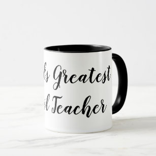 Caneca de café do professor do mundo a grande